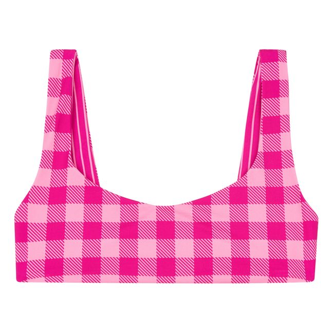 Elle Reversible Bikini Top | Pink