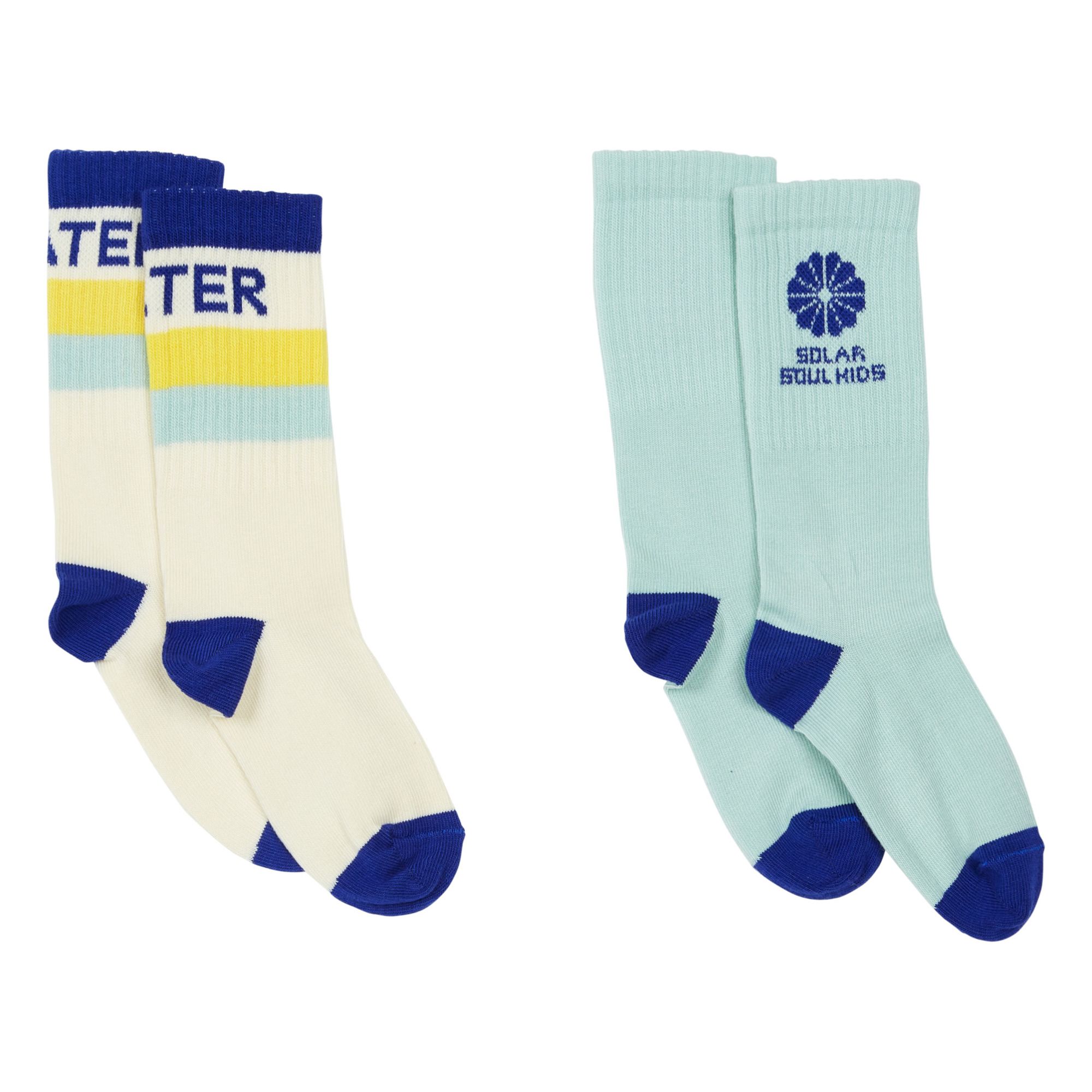 Hundred Pieces - Pack 2 Chaussettes Skater Soul - Fille - Blanc