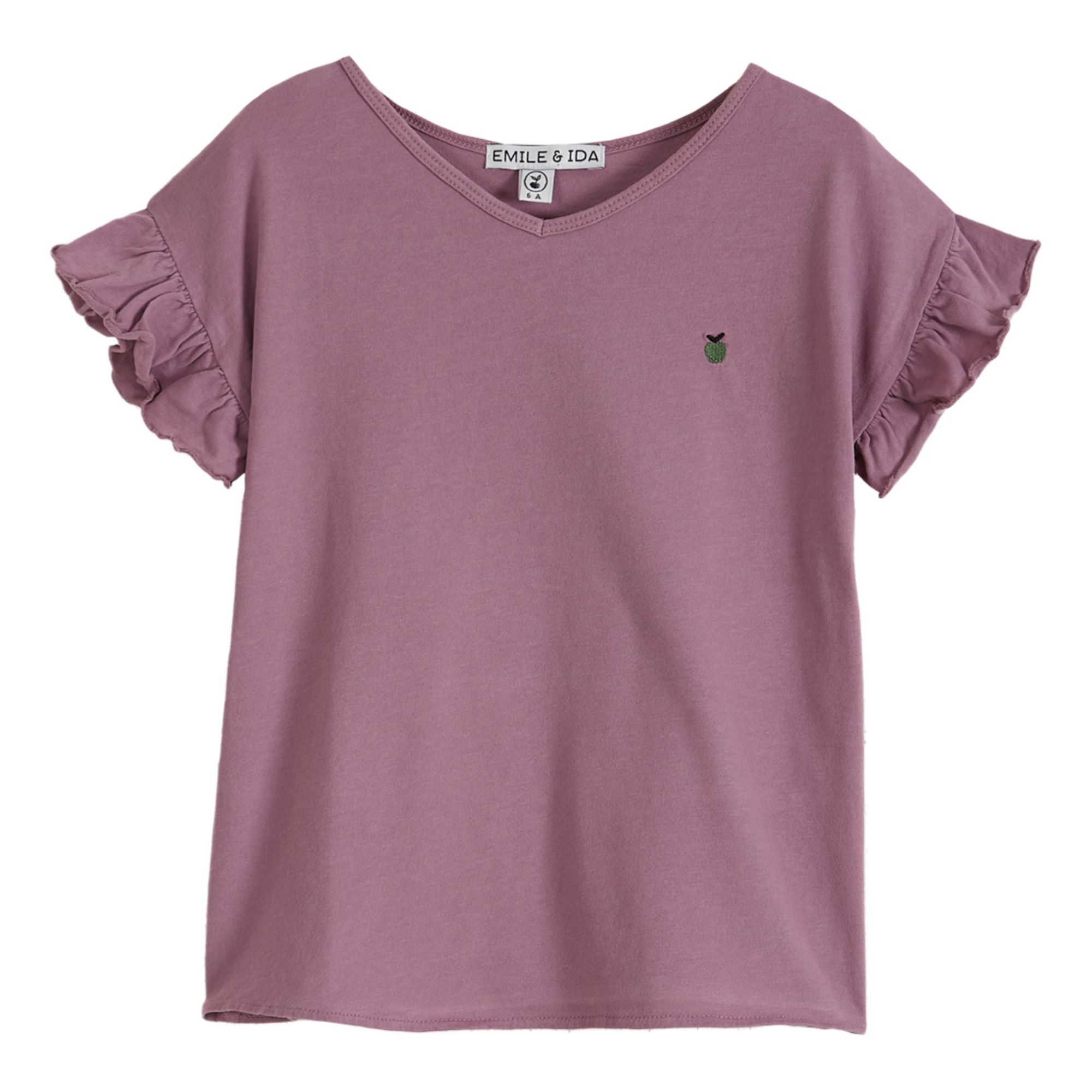 Emile et Ida - T-Shirt Coton Bio - Fille - Mauve