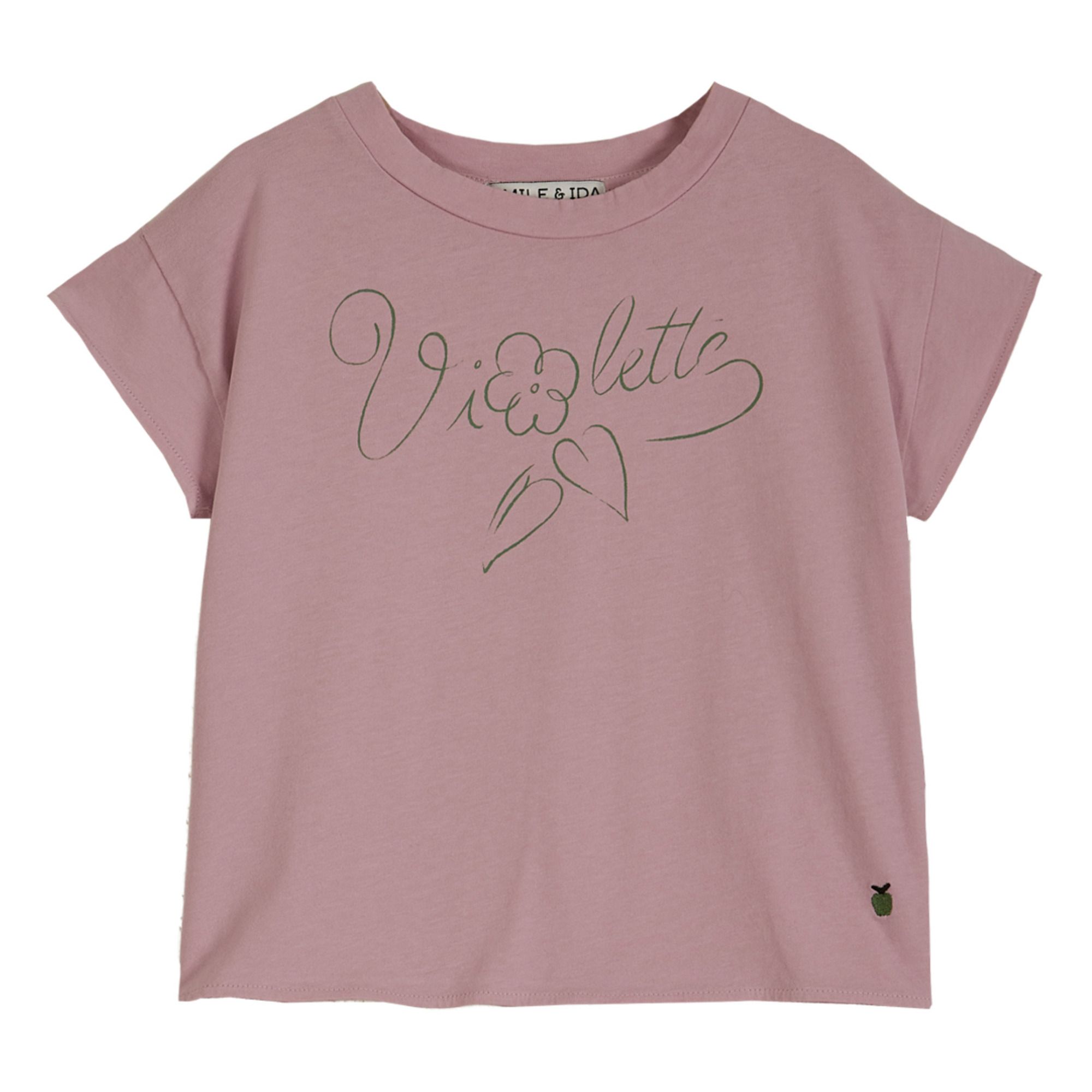 Emile et Ida - T-Shirt Coton Bio Violette - Fille - Mauve
