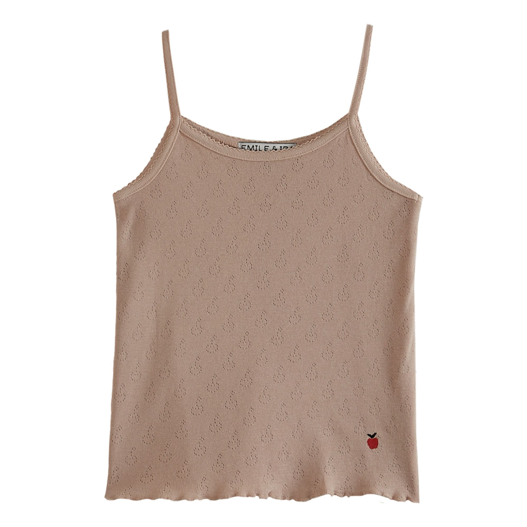 Emile et Ida - Débardeur Pointelle - Fille - Rose