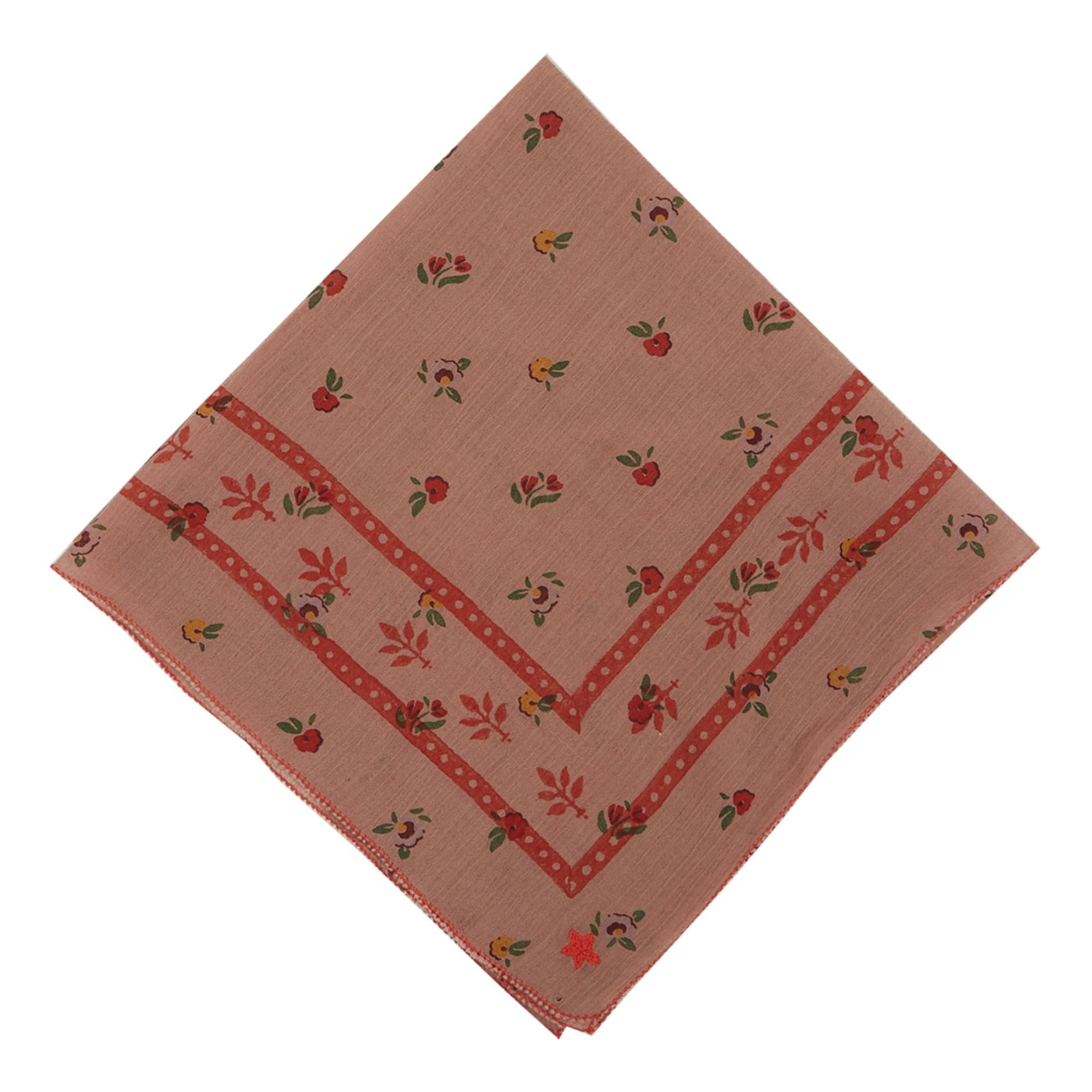Emile et Ida - Foulard Fleuri - Fille - Vieux Rose
