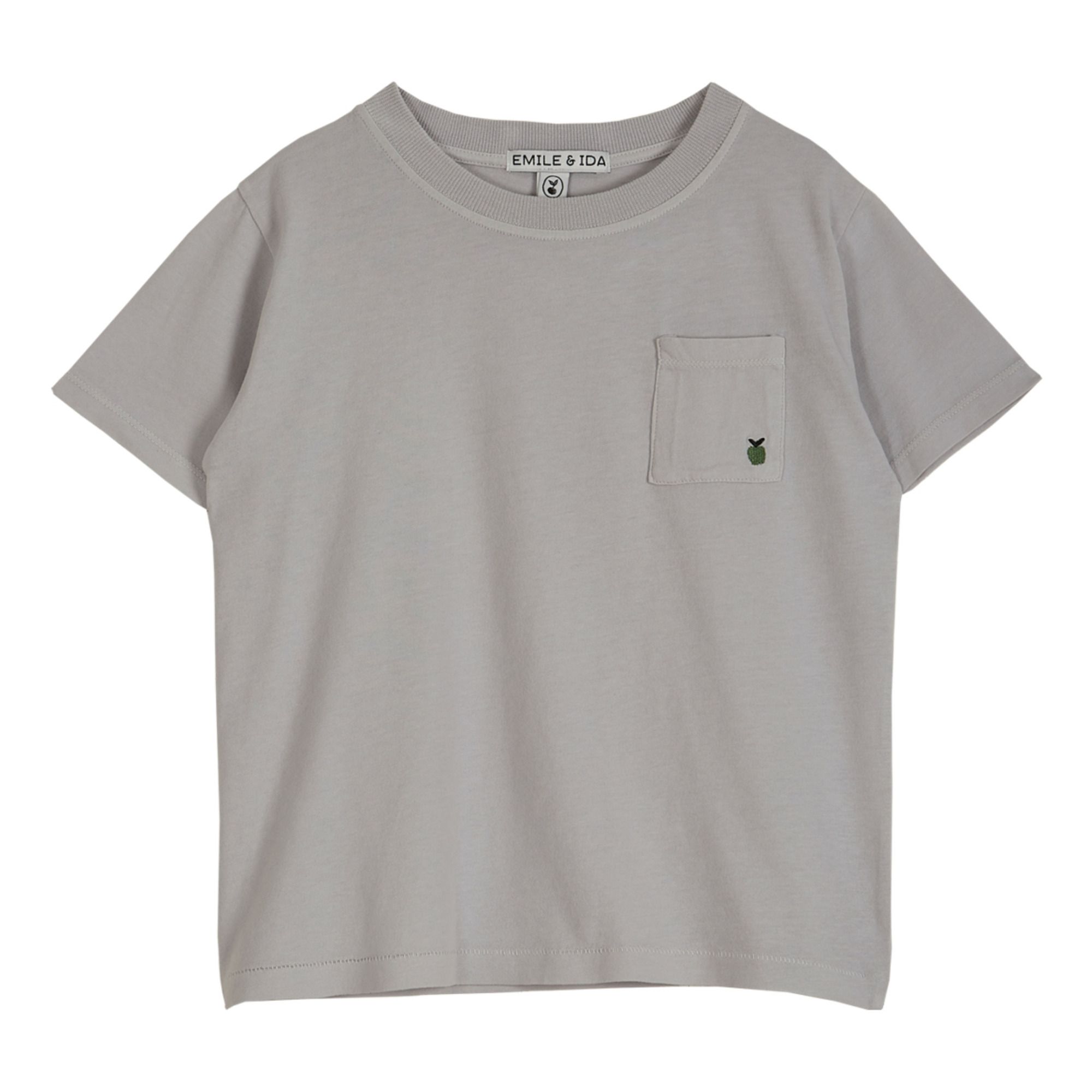 Emile et Ida - T-Shirt Coton Bio Fruit - Fille - Gris