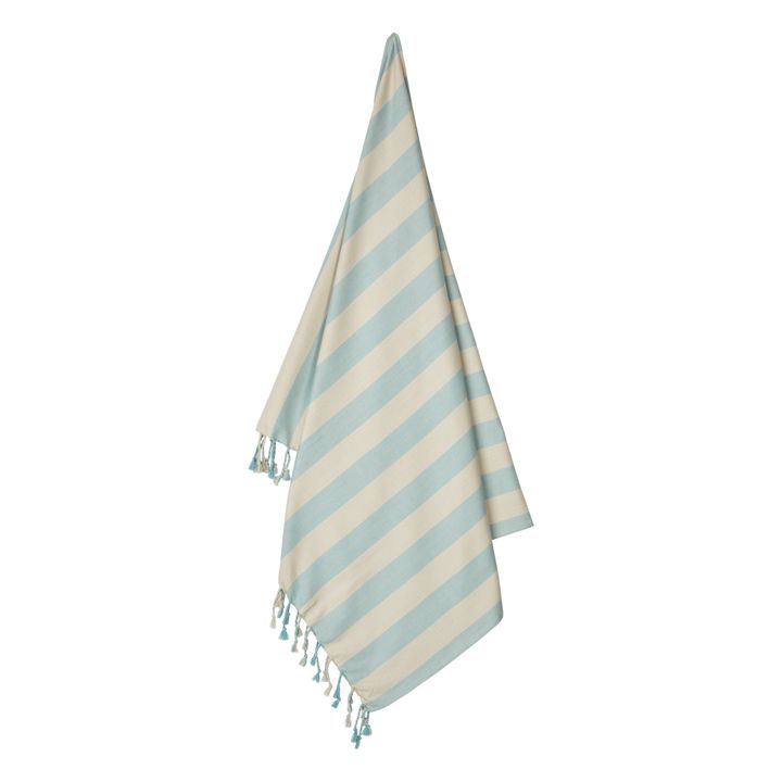 Mona Organic Cotton Beach Towel | Blue- Product image n°1