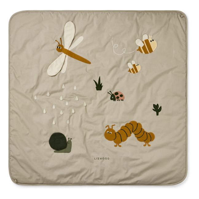 Tappeto con attività di risveglio Glenn in cotone bio | Beige