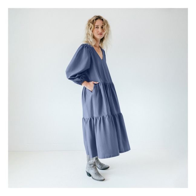 Robe Midi Daphne | Bleu