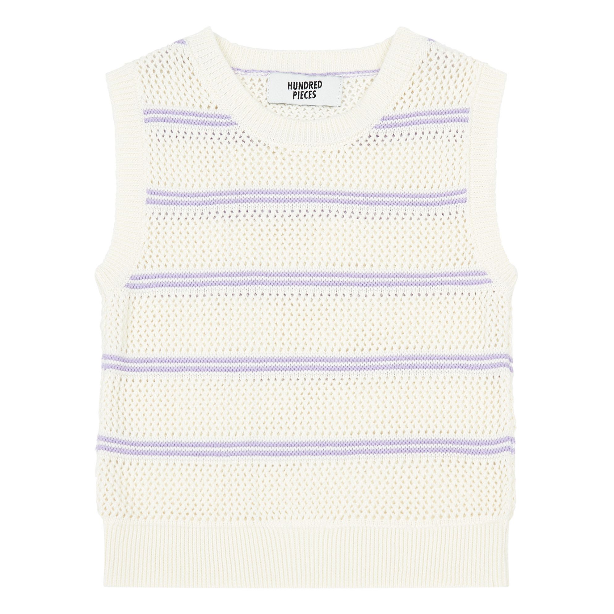 Hundred Pieces - Top Tricoté - Fille - Blanc