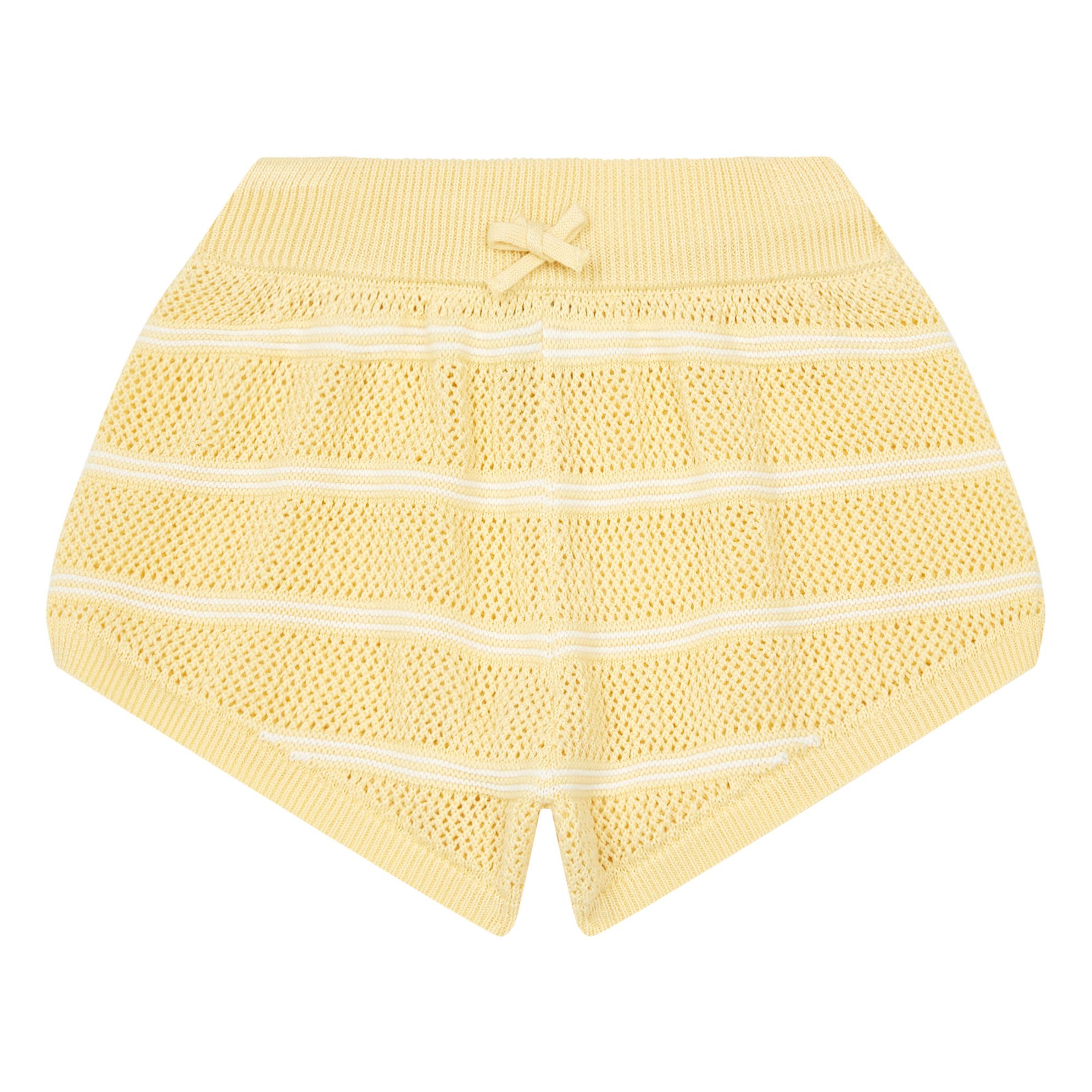 Hundred Pieces - Ensemble Débardeur Short Court - Fille - Jaune citron
