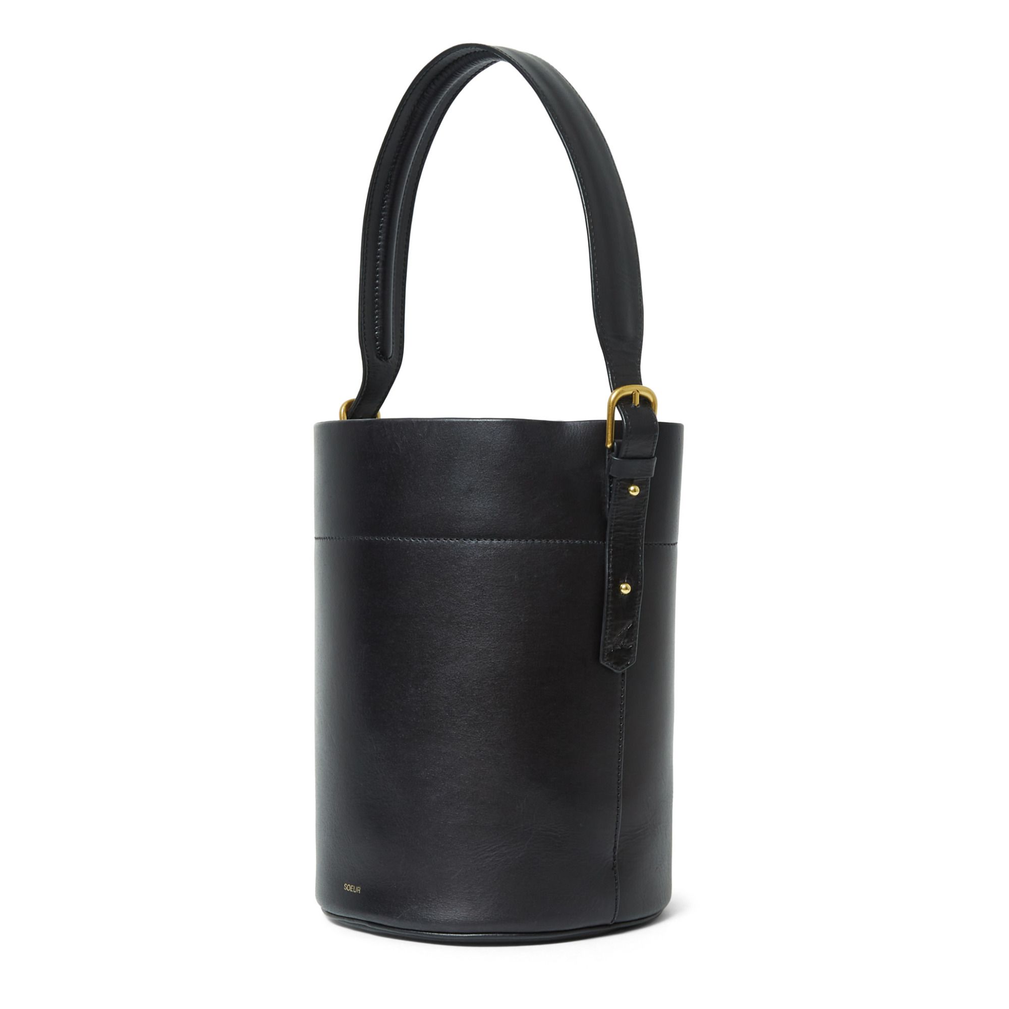 Nevada Leather Bucket Bag Black- Product image n°2
