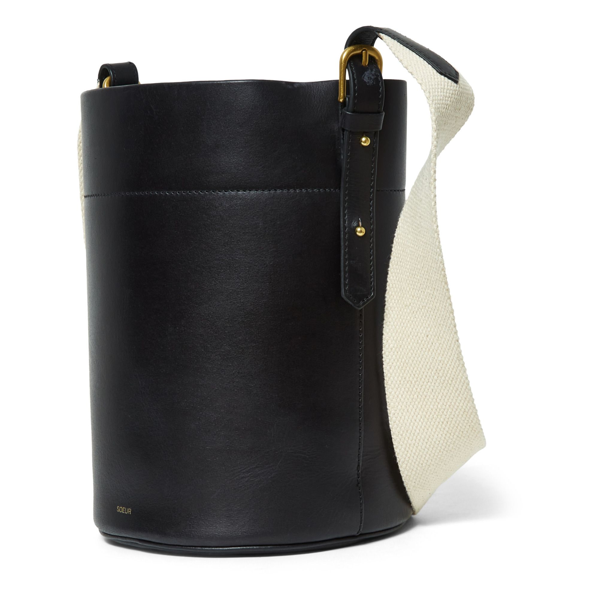 Nevada Leather Bucket Bag Black- Product image n°5