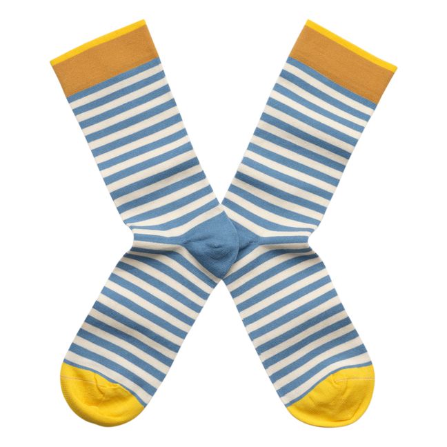 Calcetines de rayas | Azul