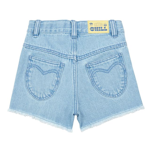 Organic Denim Shorts | Denim bleached