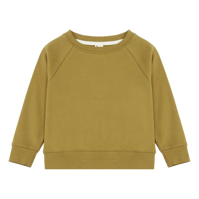 Sudadera de algodón orgánico | Verde Kaki