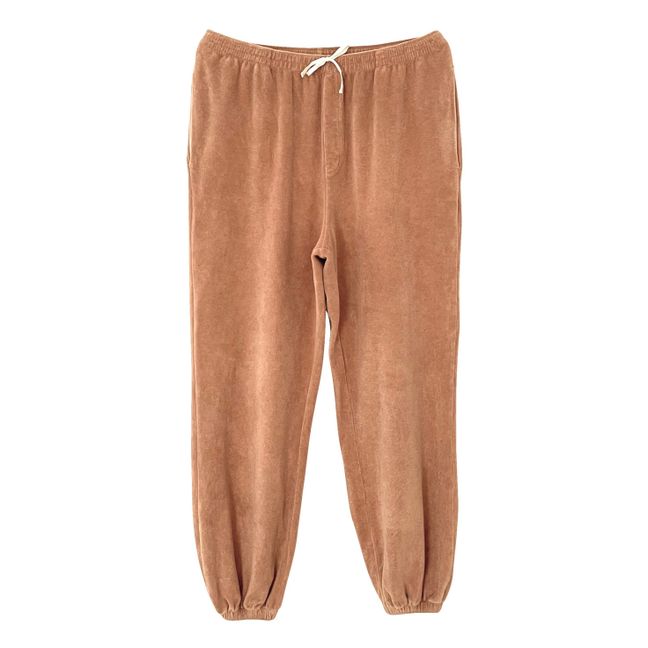Pantalon Eponge Coton Bio - Collection Femme -  | Marron