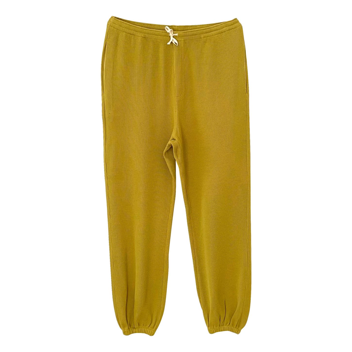 Cotton Waffle Trousers - Women's 