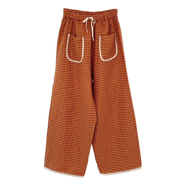 Lilo Organic Cotton Trousers - Women’s Collection | Rust