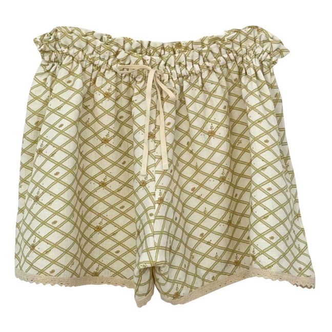 Short de algodón orgánico Ramona - Colección Mujer - Amarillo palo