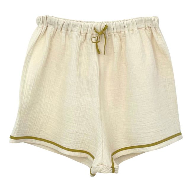 Top + Shorts aus Bio-Baumwollgaze Pepijn - Damenkollektion -  Seidenfarben