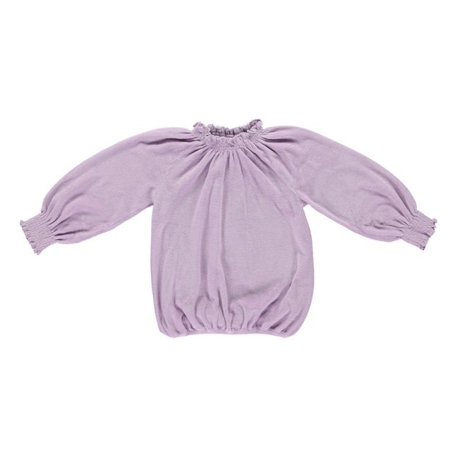 Organic Cotton Terry Cloth Blouse | Mauve