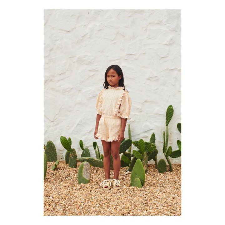 Blusa de algodón orgánico Stella Rosa Polvo- Imagen del producto n°1