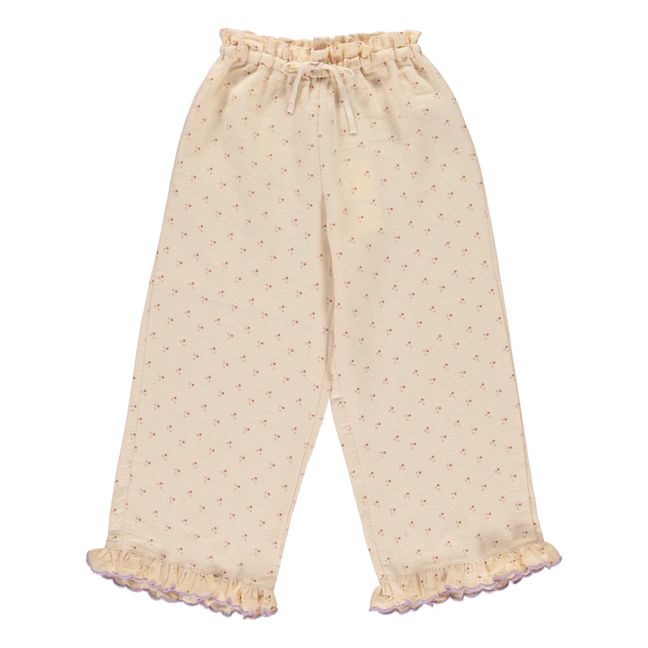 Loulou Organic Cotton Trousers | Powder pink