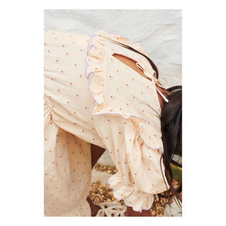 Vestido de algodón orgánico Toni | Rosa Polvo- Imagen del producto n°3