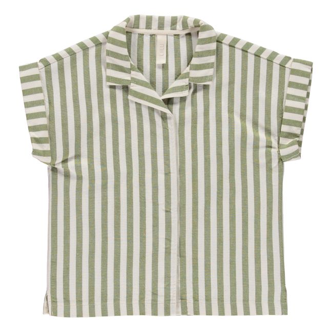 Mateo Striped Shirt Ecru