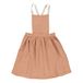 Mina Organic Cotton Muslin Apron Dress Dusty Pink- Miniature produit n°0