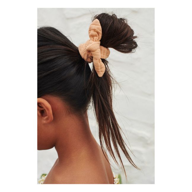 Organic Cotton Muslin Scrunchies - Set of 2 | Dusty Pink
