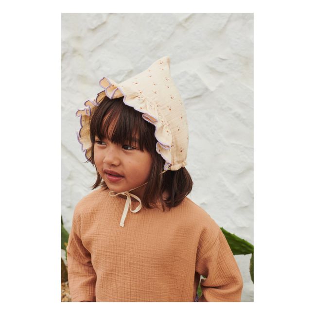 Pixie Organic Cotton Bonnet | Powder pink