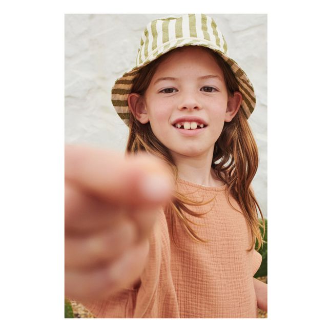 Striped Hat | Ecru