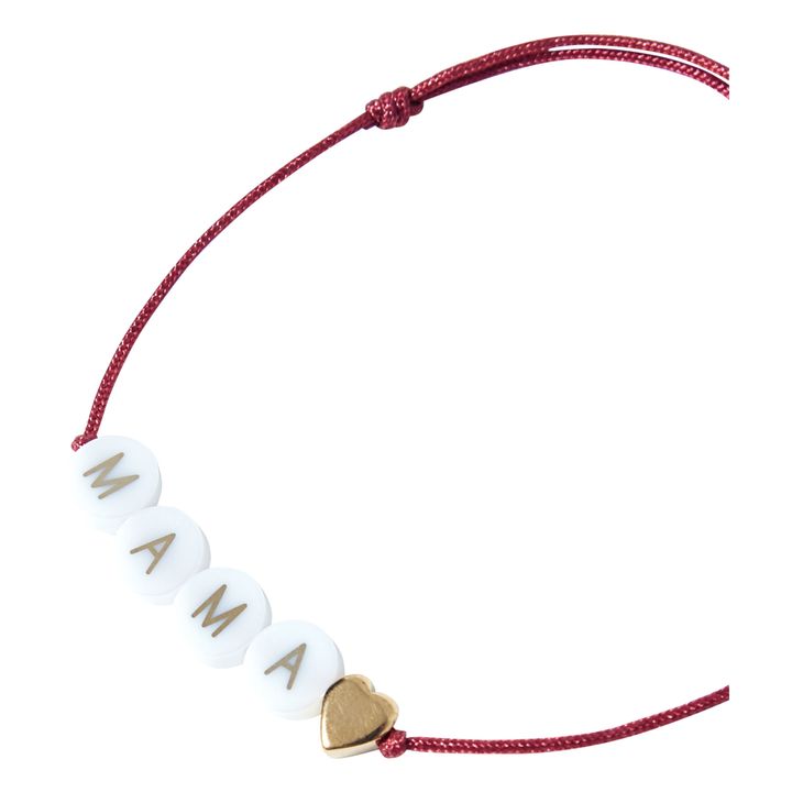 Mama Ceramic Bead Bracelet - Bbuble x Smallable | Terracotta- Immagine del prodotto n°1