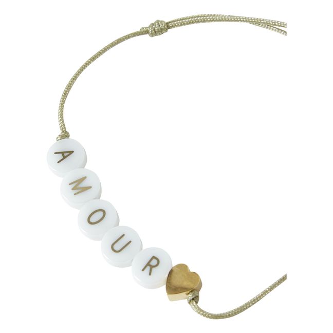 Amour Ceramic Bead Bracelet - Bbuble x Smallable | Grün