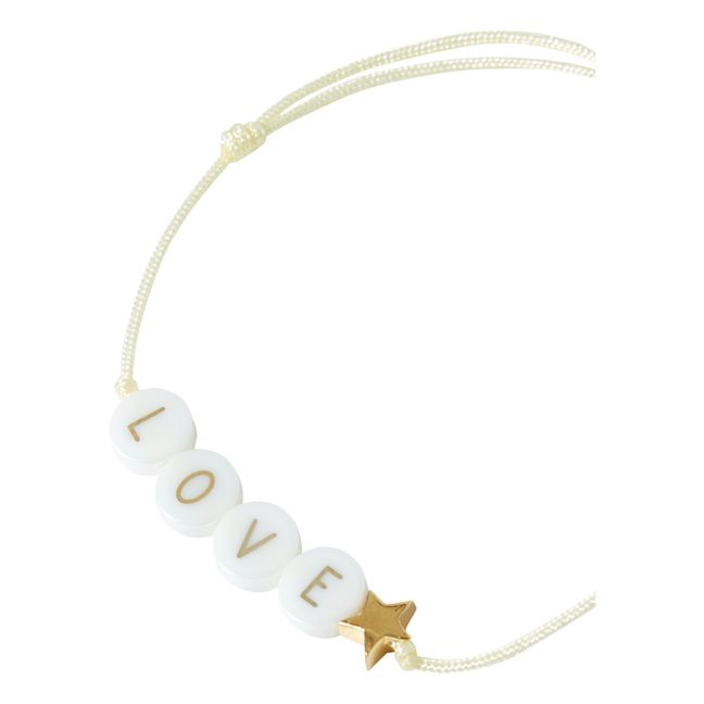 Bracelet Love Perles Céramique Bbuble x Smallable | Vanille