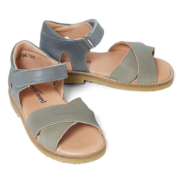 Sandalias Cruzadas bicolores | Azul