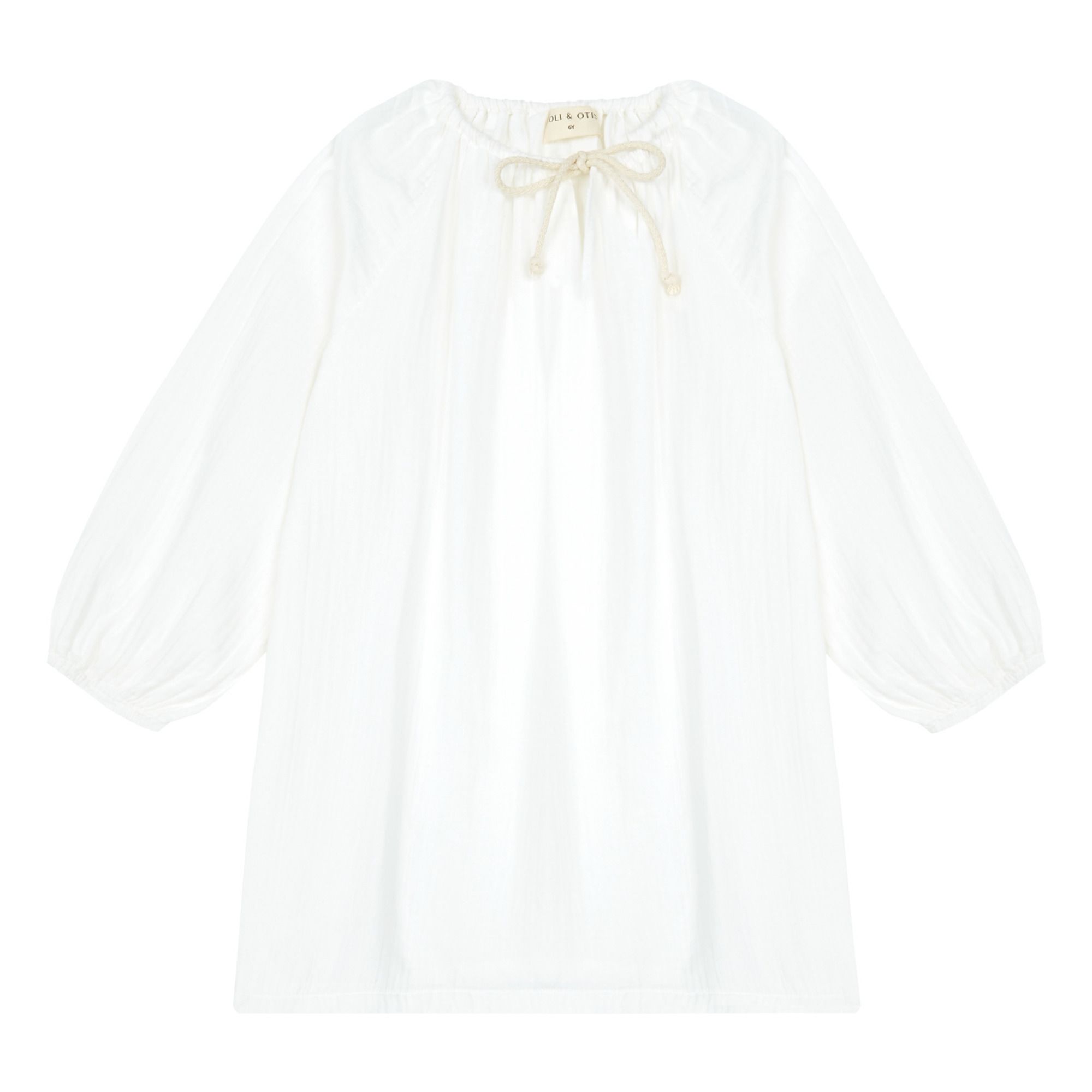 Yoli & Otis - Robe Gaze de Coton Bio Julide - Fille - Blanc