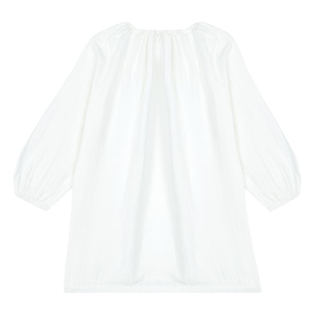 Julide Organic Cotton Muslin Dress White