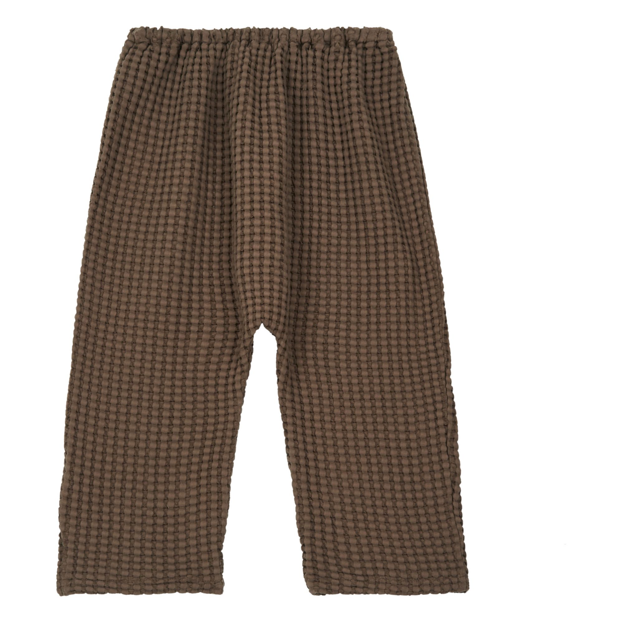 Valan Organic Cotton Waffle Trousers Chocolate- Imagen del producto n°6