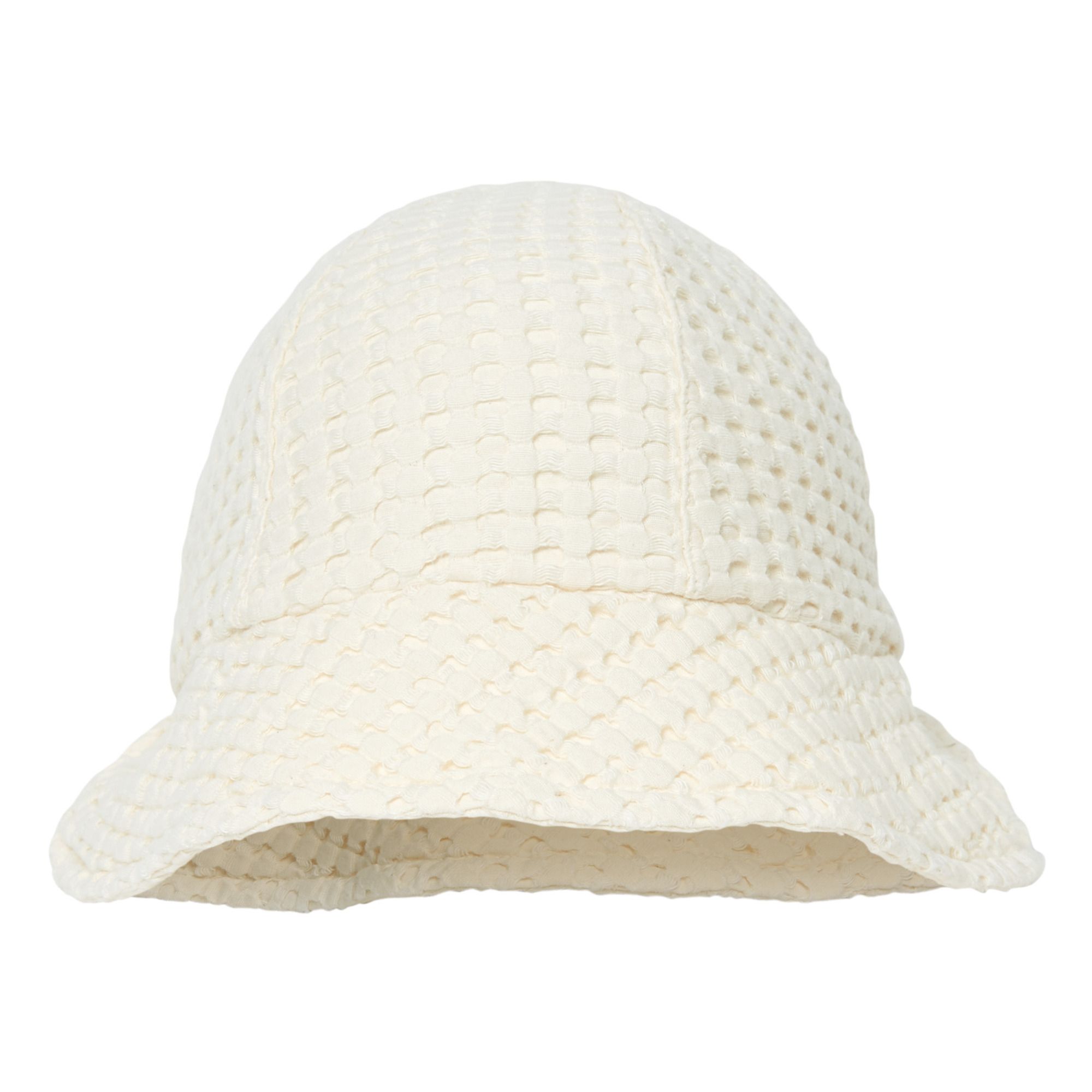 Yoli & Otis - Chapeau Coton Bio Gaufré Heves - Fille - Ecru