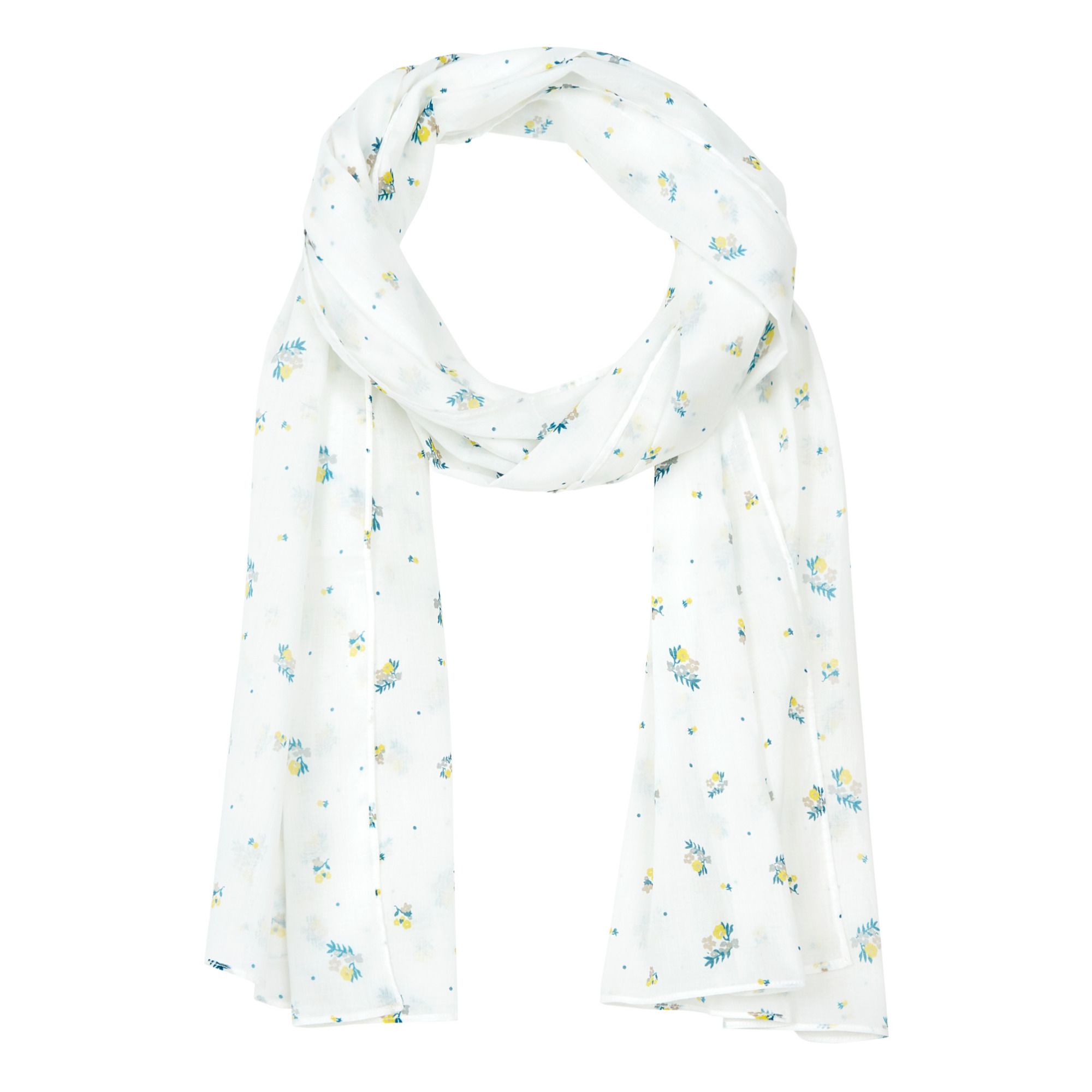 Yoli & Otis - Foulard Coton Bio Leman - Fille - Blanc