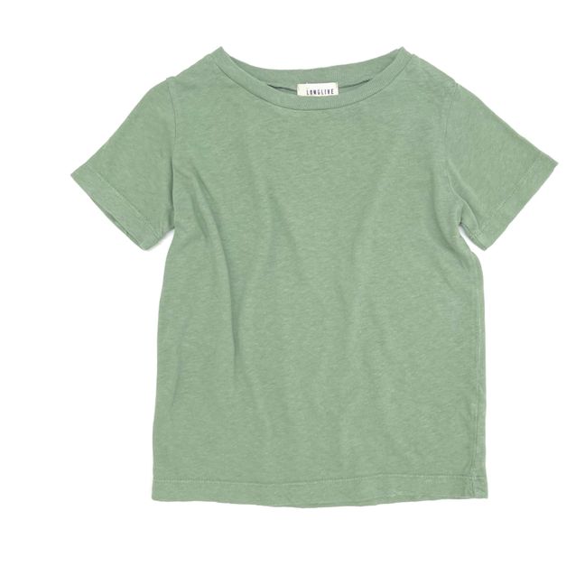 Camiseta de algodón Azul verde