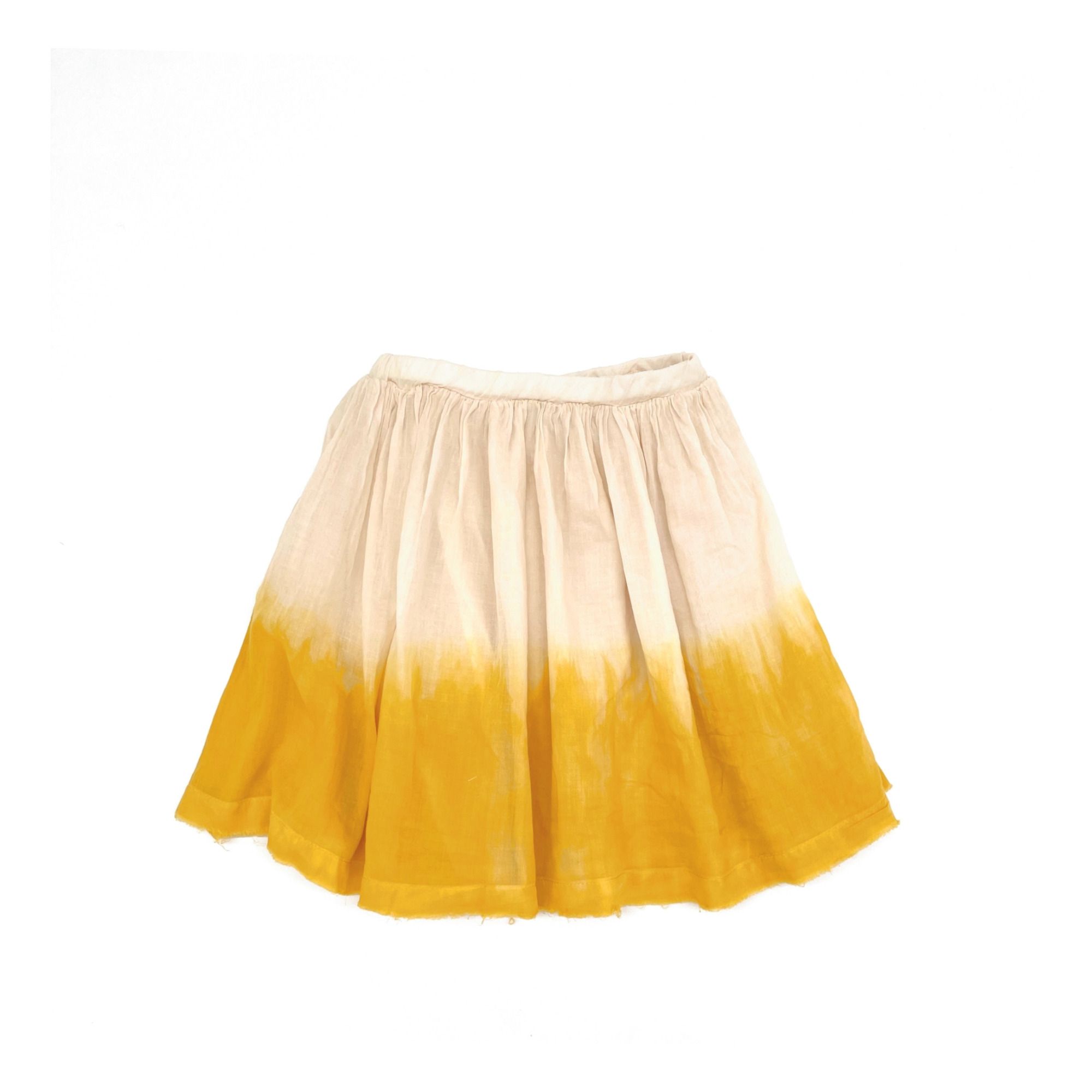 Longlivethequeen - Jupe Tie and Dye Coton Bio - Fille - Jaune