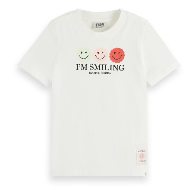 Smiling Organic Cotton T-shirt White