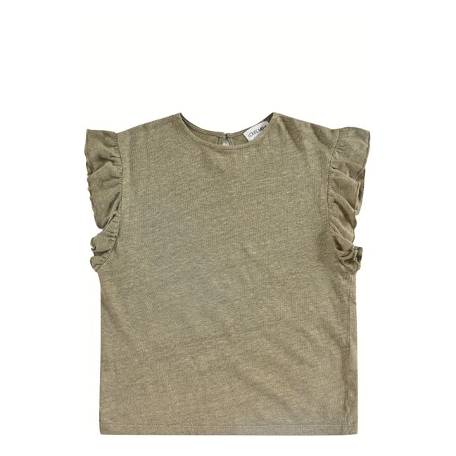 Hermance Linen T-Shirt Khaki