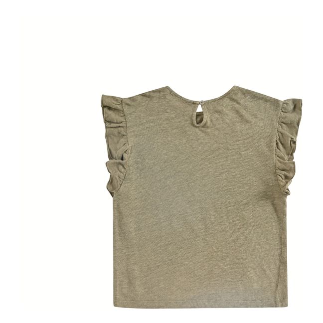 Hermance Linen T-Shirt Khaki