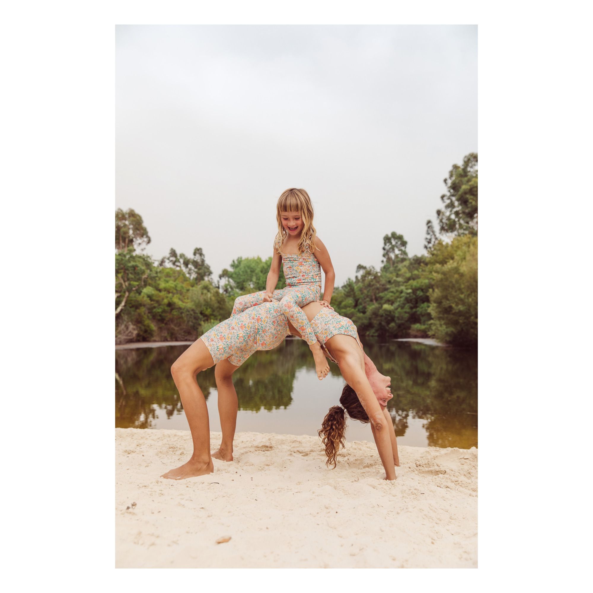 Louise Misha - Legging de Sport Nylon Recyclé Duania - Fille - Bleu