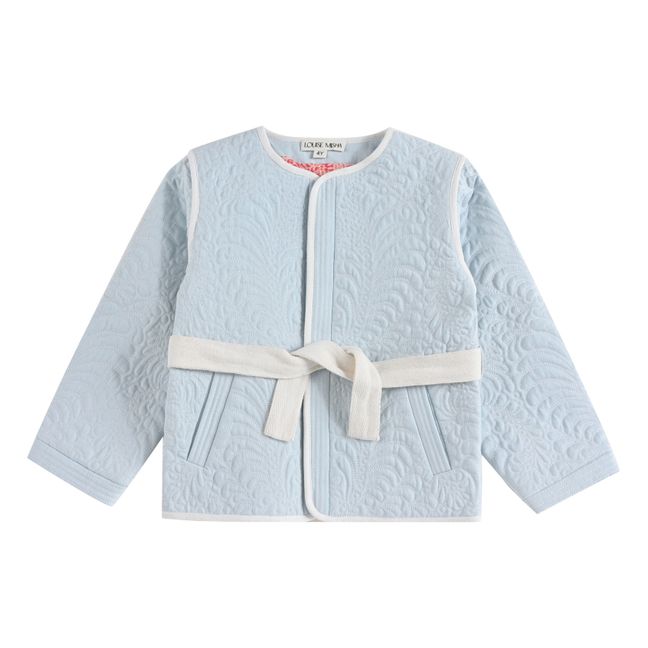 Teliani Embroidered Quilted Jacket Blue
