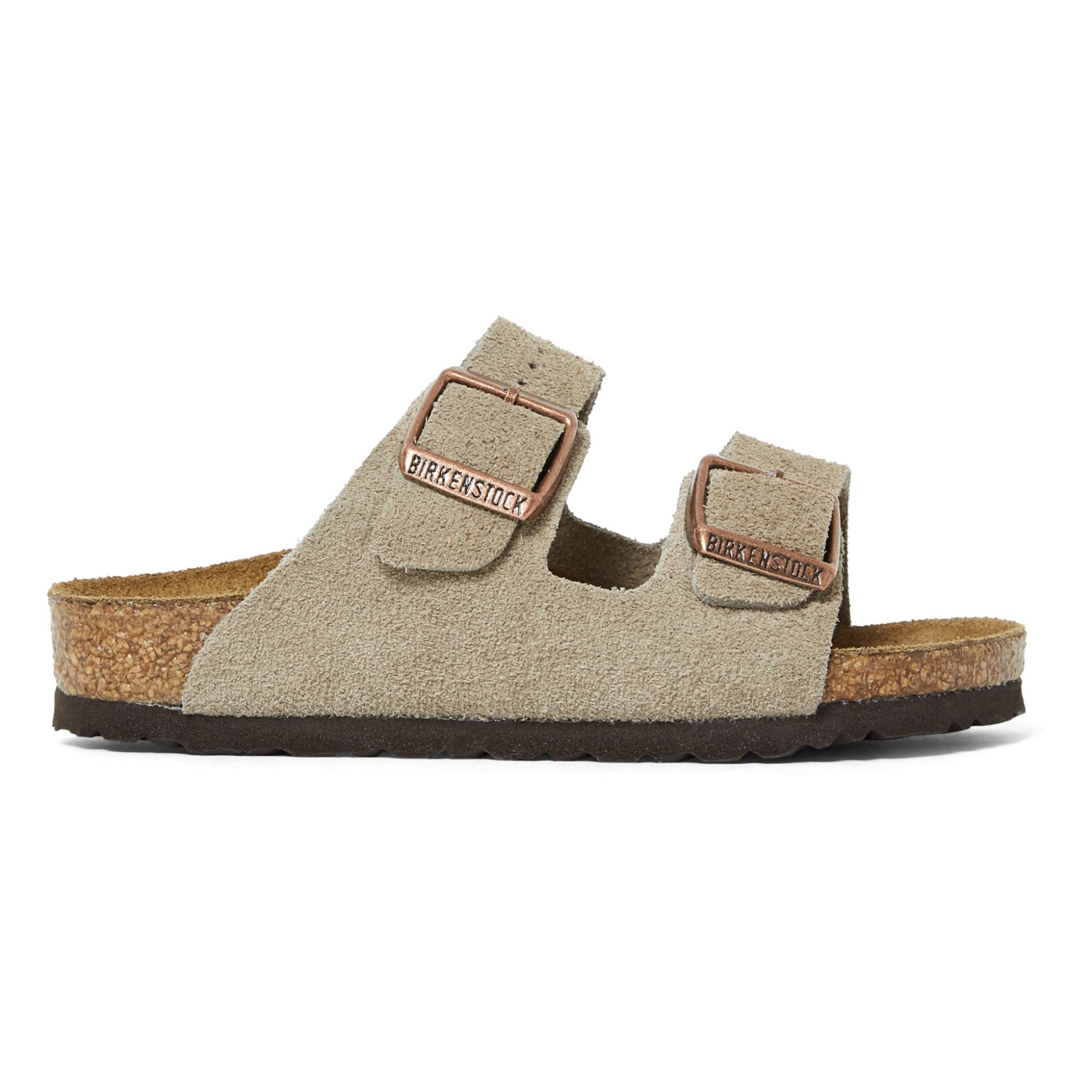 Birkenstock - Sandales Arizona Cuir Suede - Fille - Taupe