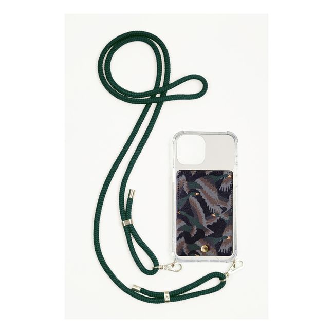 Tessa Phone Strap | Chrome green