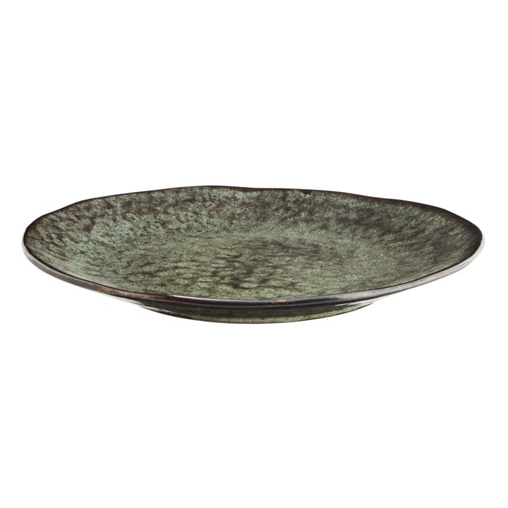 Stoneware Plate | Dark green- Product image n°2